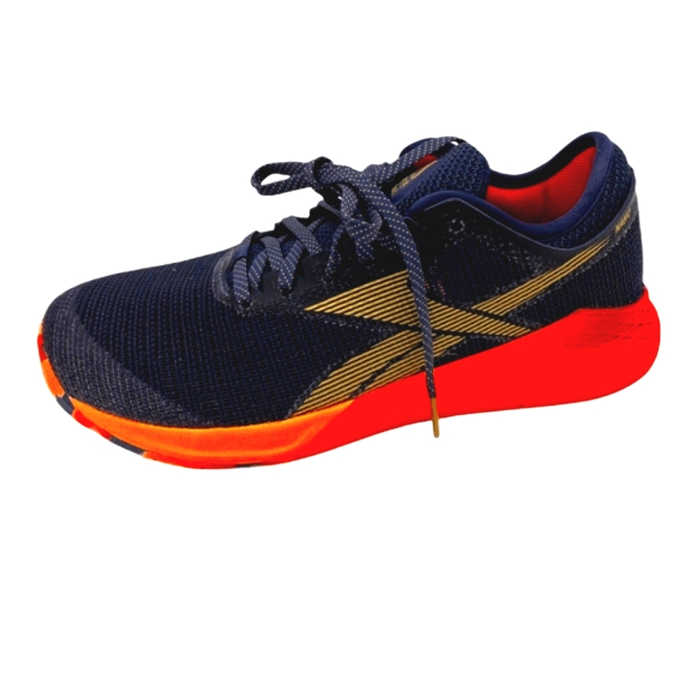 Reebok Womens Nano 9 EG0599 Orange Navy Blue Crossfit/Training Shoes Size 7½